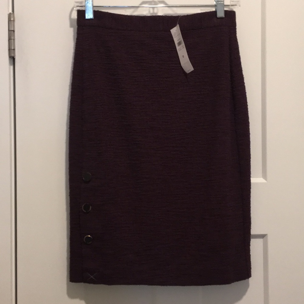 Pencil Skirt ,size- 0,Burgundy ,Lined